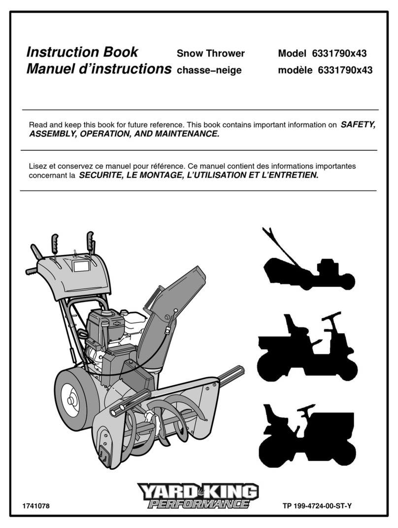 YARD KING 6331790-43 Series Instruction book