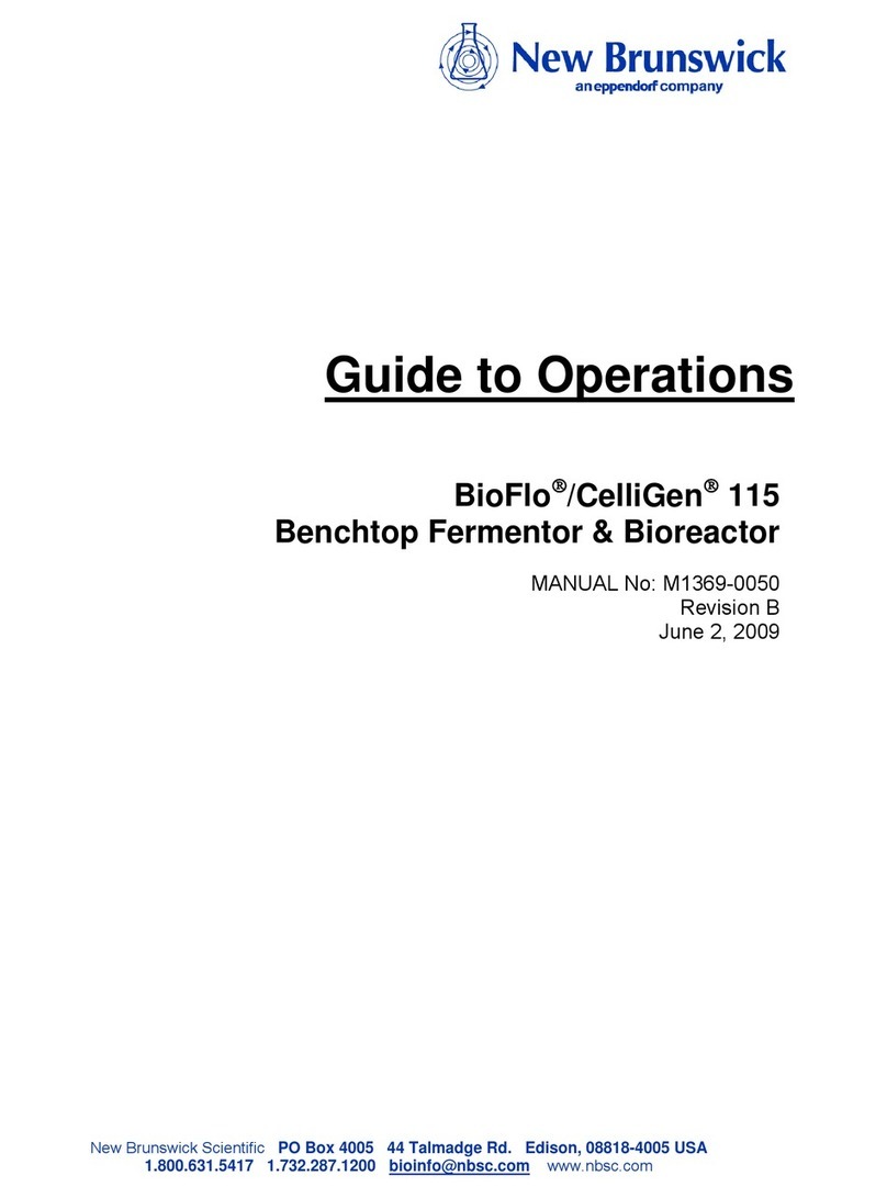 NEW BRUNSWICK SCIENTIFIC BioFlo CelliGen 115 User manual NEW BRUNSWICK SCIENTIFIC BioFlo CelliGen 115 User manual