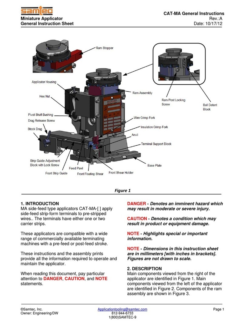 Samtec CAT-MA Instruction manual