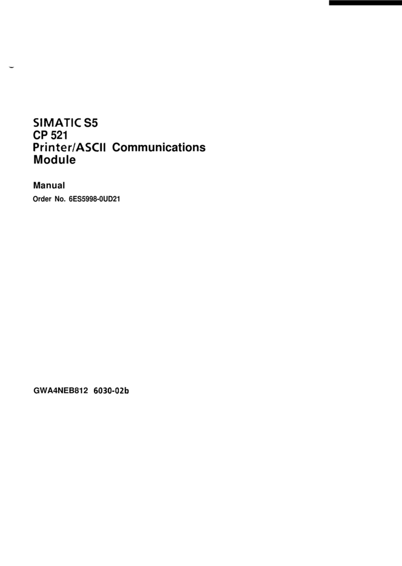 Siemens SIMATIC S5 CP 523 User manual