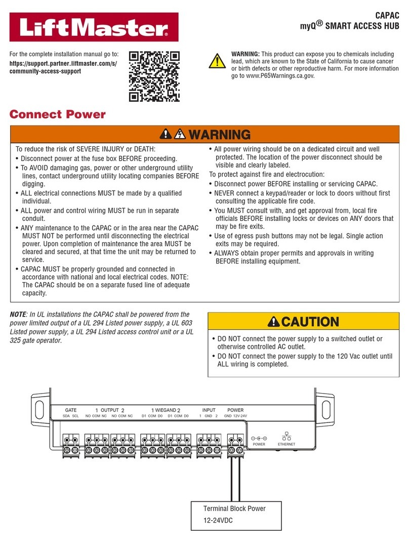 Chamberlain CAPAC User manual