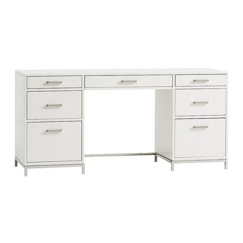 PotteryBarn AVA DOUBLE PED DESK User manual