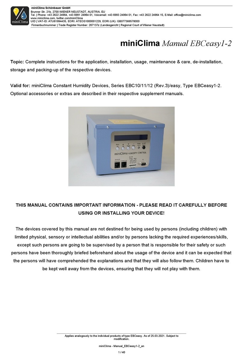 miniClima EBCeasy1 User manual