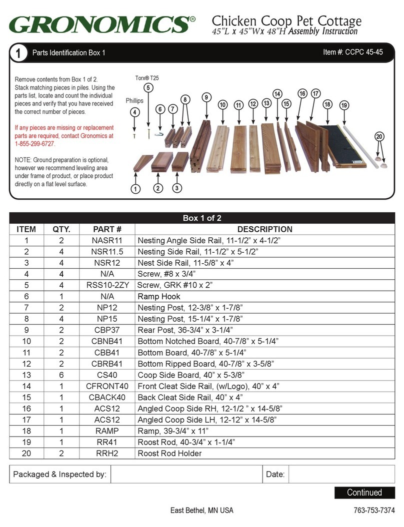 Gronomics CCPC 45-45 Assembly instruction