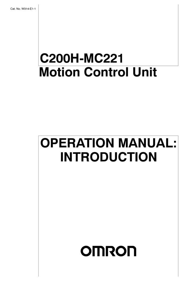 Omron C200H-MC221 - Operation manual