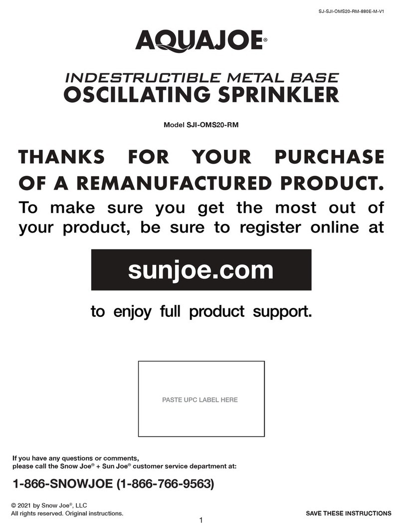 AQUAJOE SJI-OMS20-RM User manual