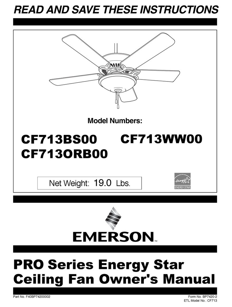 Emerson CF713BS00 User manual