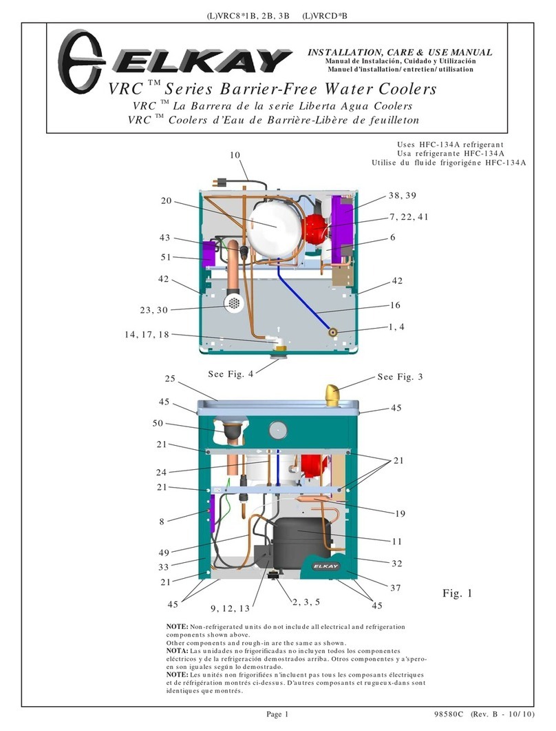 Elkay VRC Series Installation, care & use manual Elkay VRC Series Installation, care & use manual