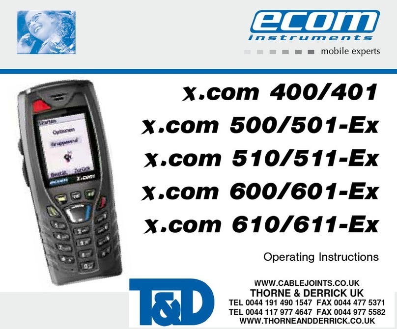 Ecom Instruments x.com 400 operating instructions