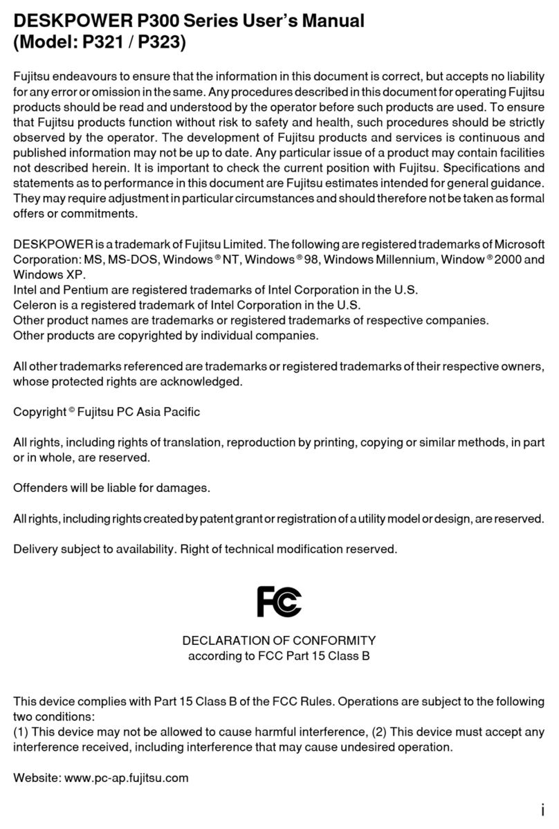 Fujitsu DESKPOWER P321 User manual