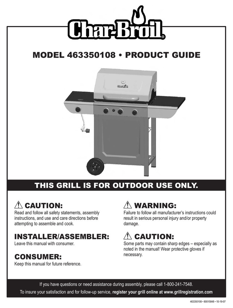 Char-Broil 463350108 Product guide