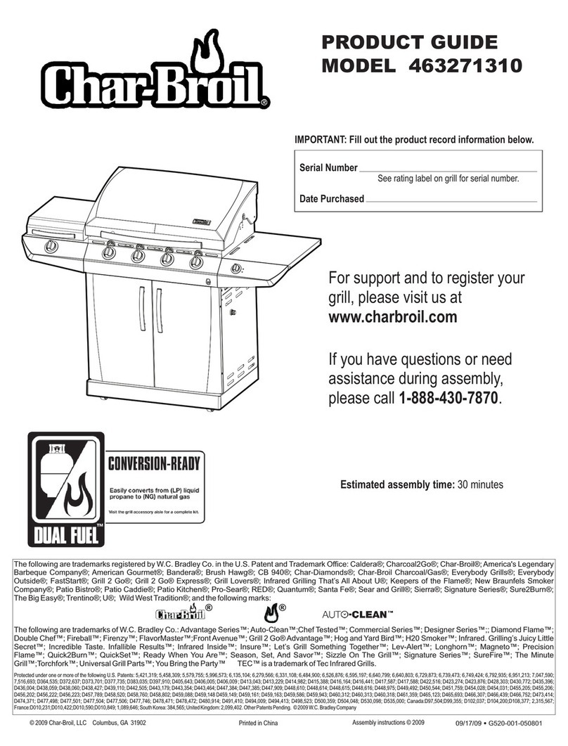 Char-Broil 463271310 User manual