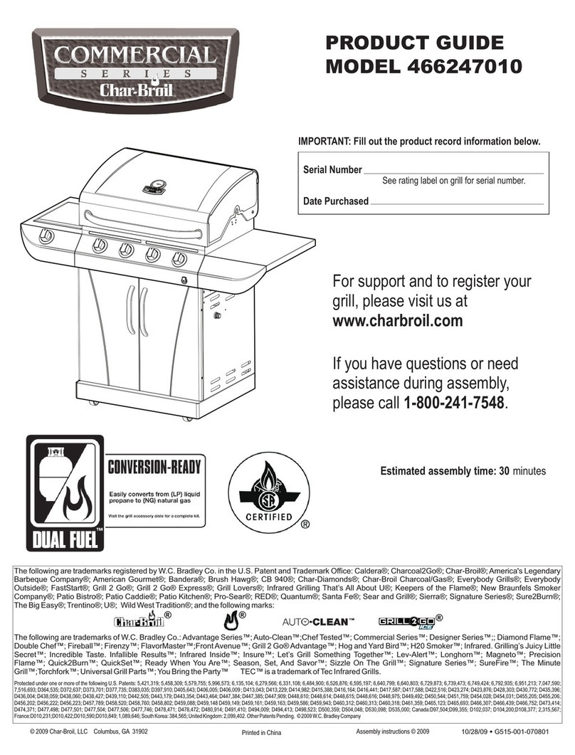 Char-Broil 466247010 Product guide