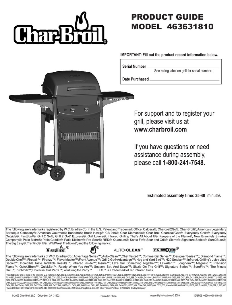 Char-Broil 463631810 User manual