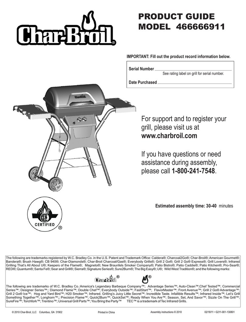 Char-Broil 466666911 User manual