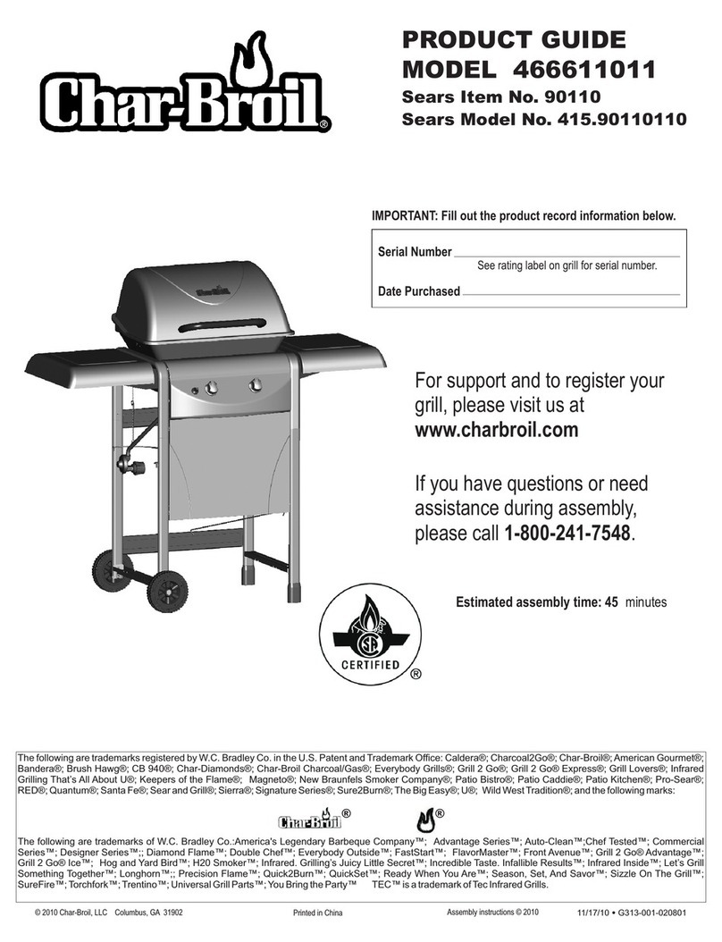 Char-Broil 466611011 Product guide