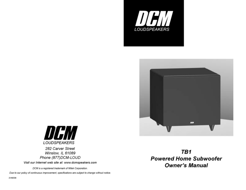 Dcm TB1 User manual
