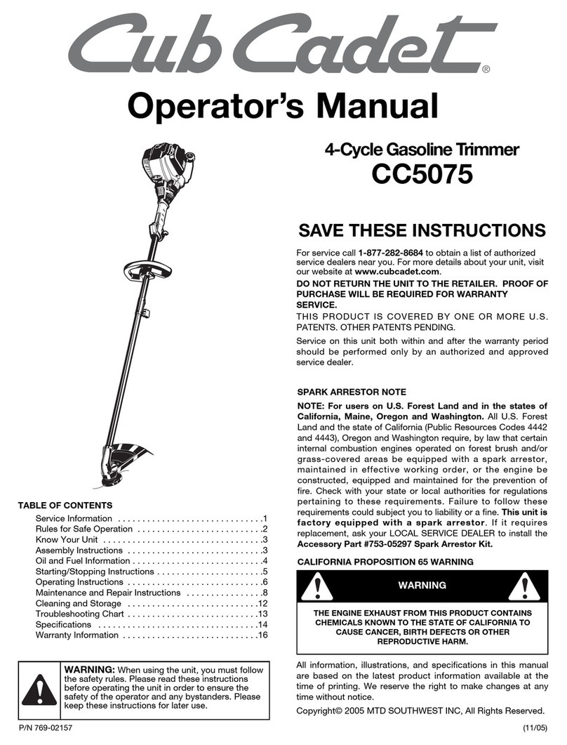 Cub Cadet CC5075 User manual