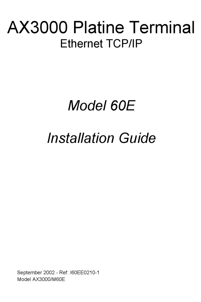 Axel AX3000 60E User manual