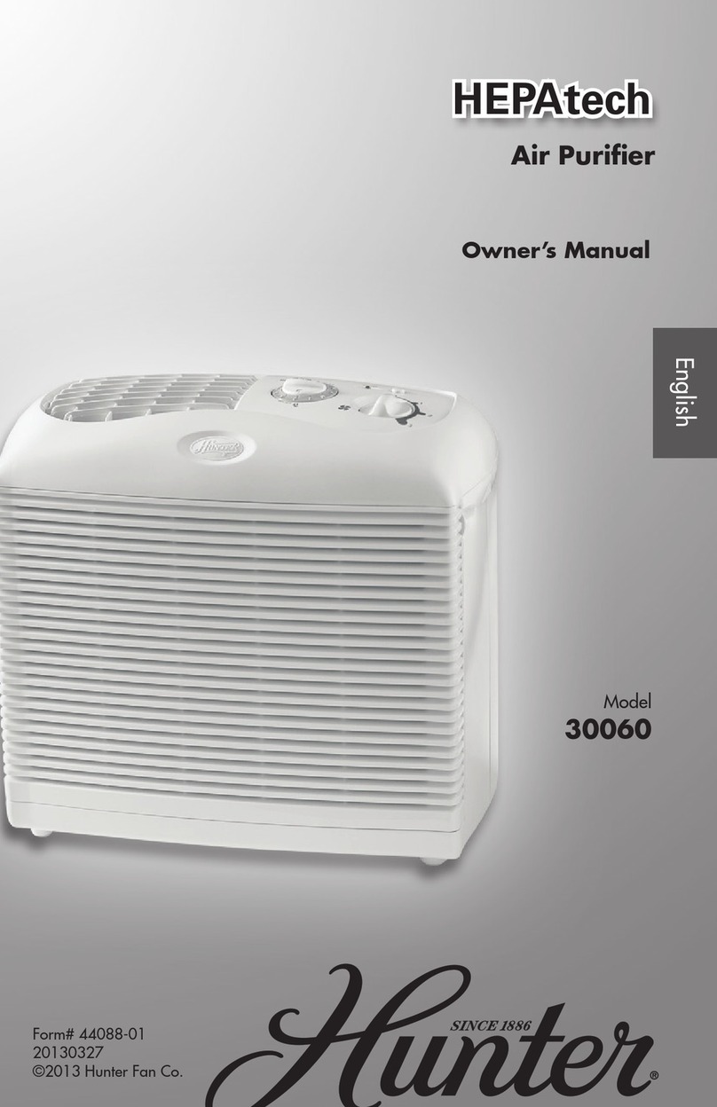 Hunter HEPAtech 30060 owner's manual