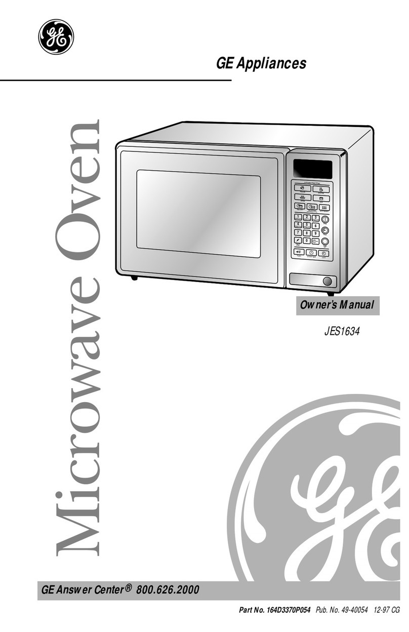 GE JES1634 User manual