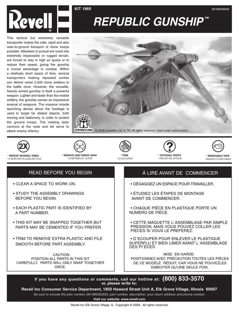 REVELL KIT 1865 Assembly manual