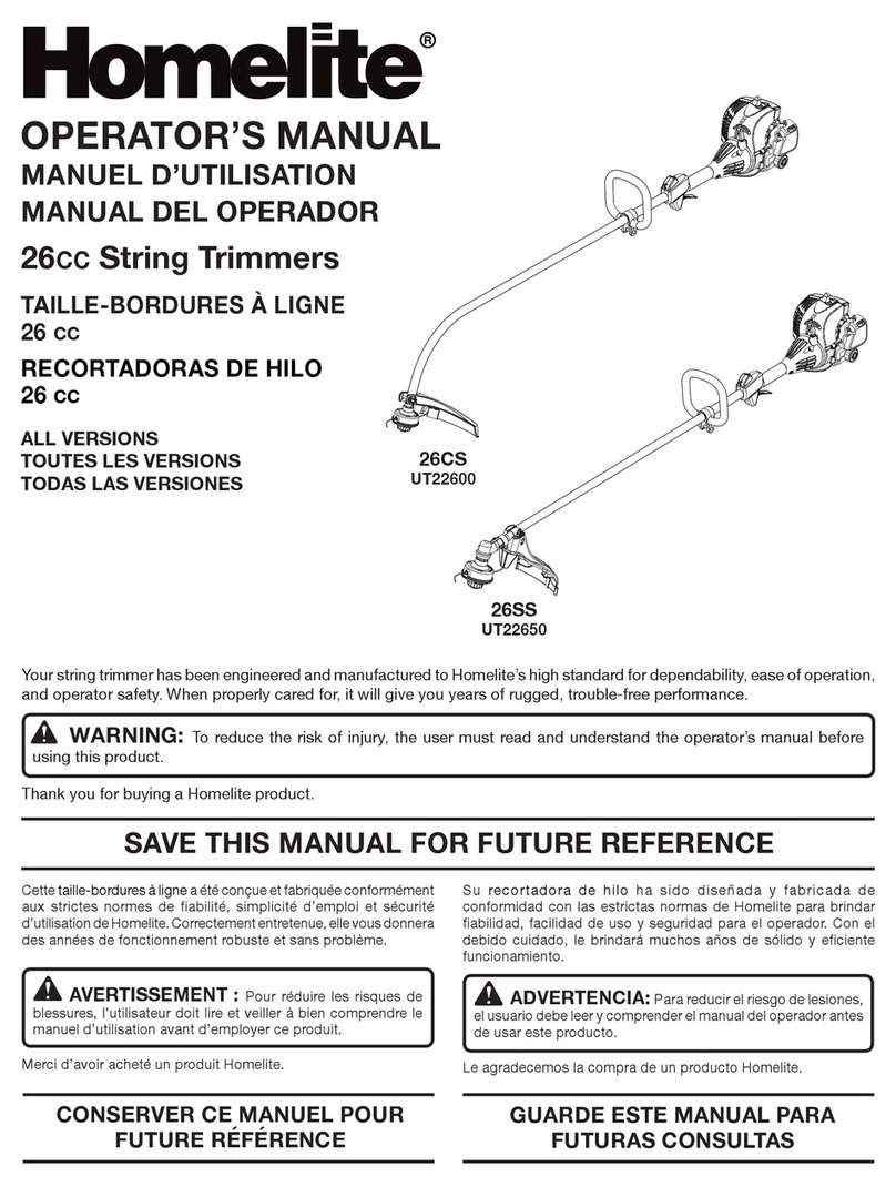 Homelite 26SS UT22650 User manual