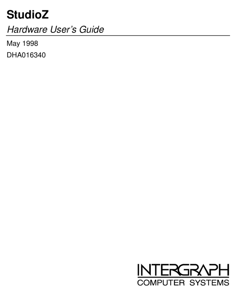 Intergraph StudioZ User manual