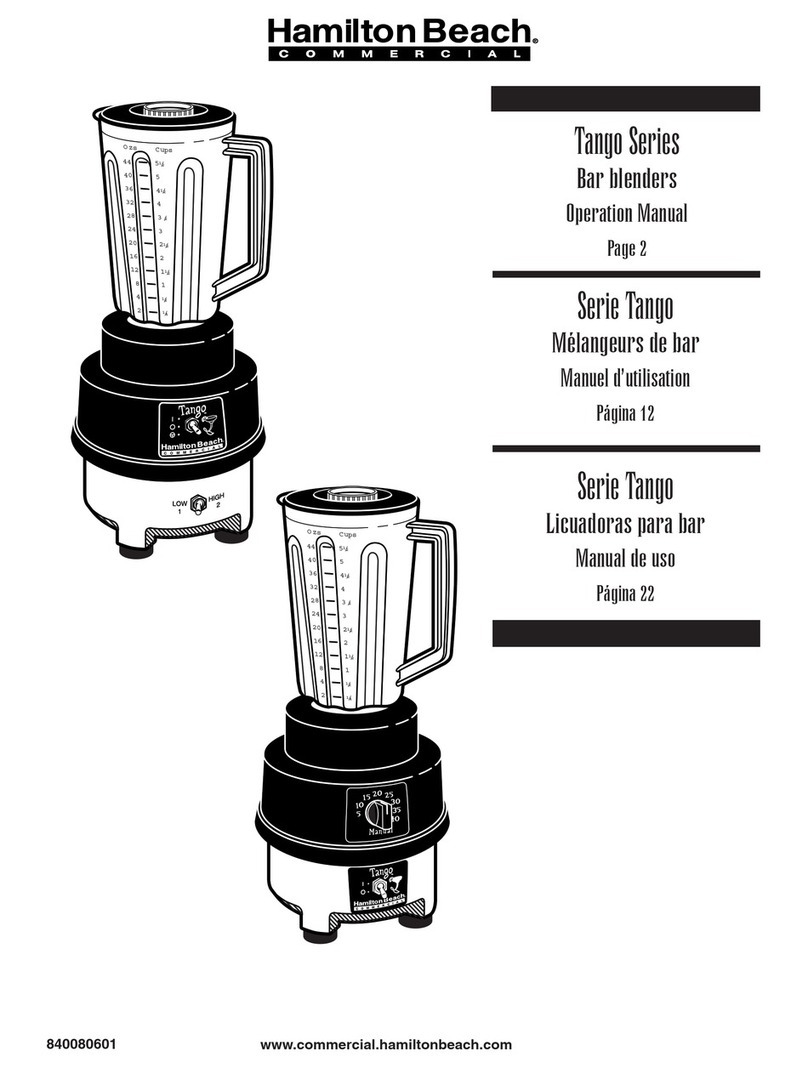 Hamilton Beach Tango Series User manual