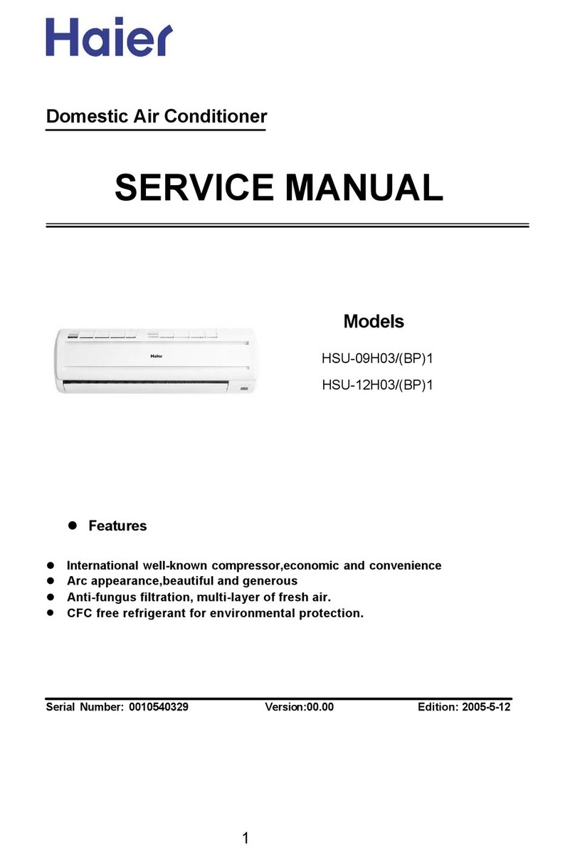 Haier HSU-09H03/(BP)1 Service manual