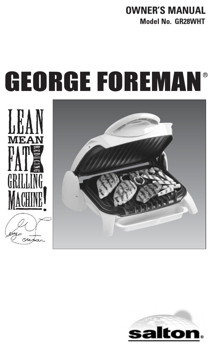George Foreman GR28WHT User manual