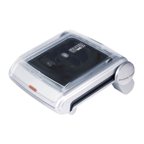 George Foreman GR19BW User manual
