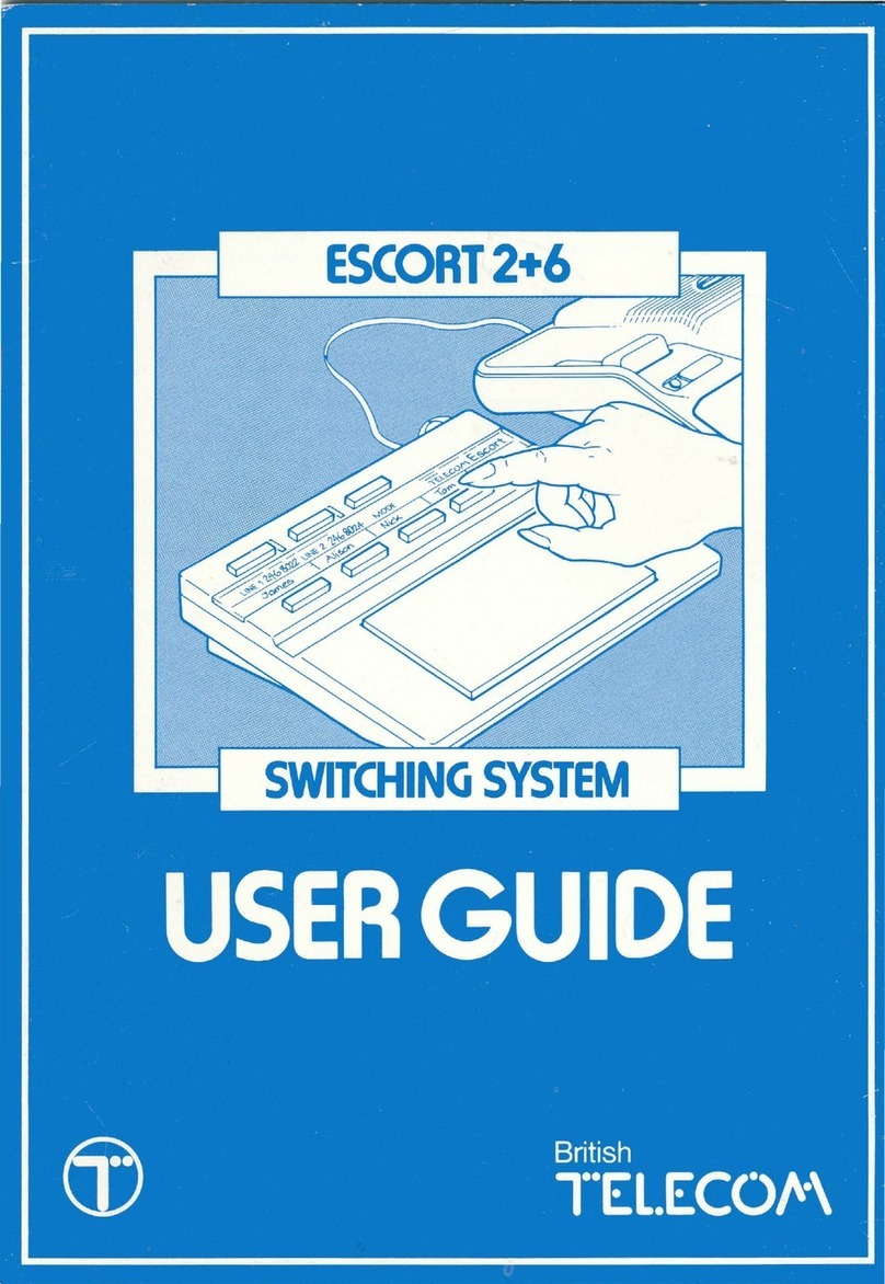 British Telecom Escort 2+6 User manual