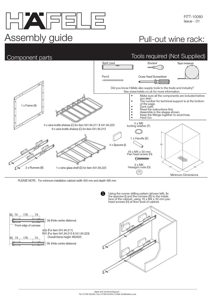 Häfele FITT-10080 User manual