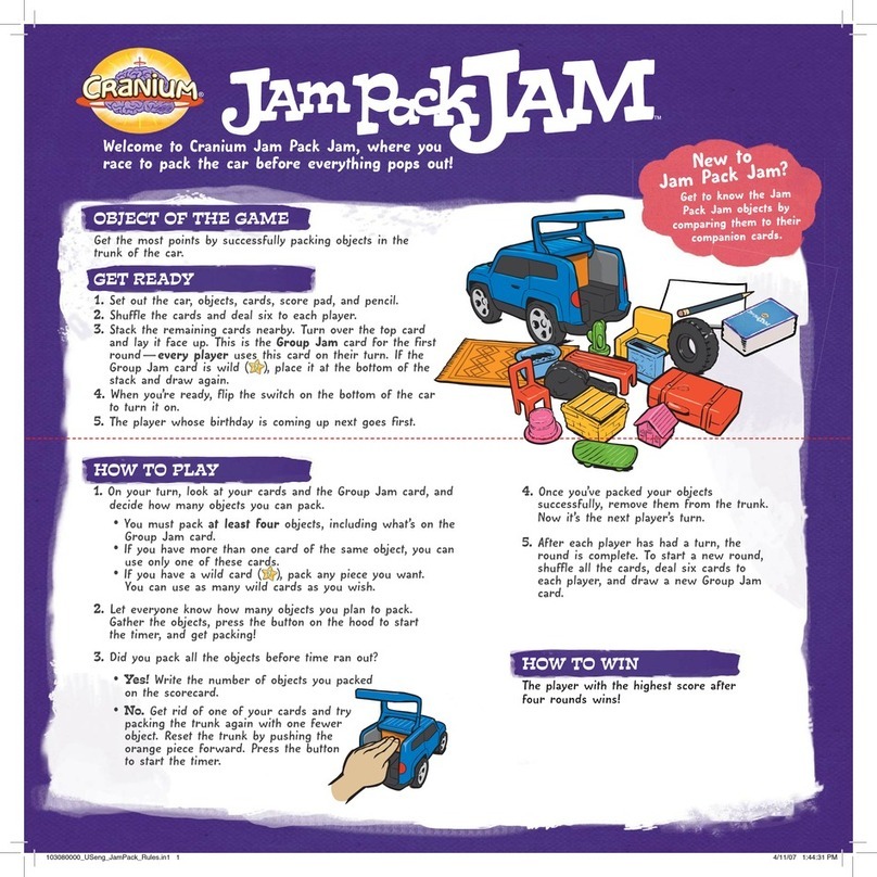 Cranium Jam Pack Jam User manual
