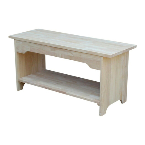 Unfinished Furniture of Wilmington BE-36 User manual Unfinished Furniture of Wilmington BE-36 User manual