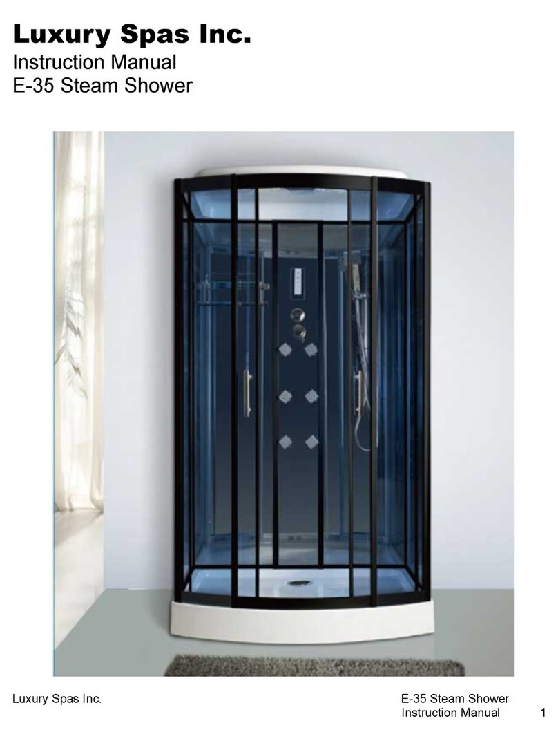 Luxury Spas E-35 instruction manual