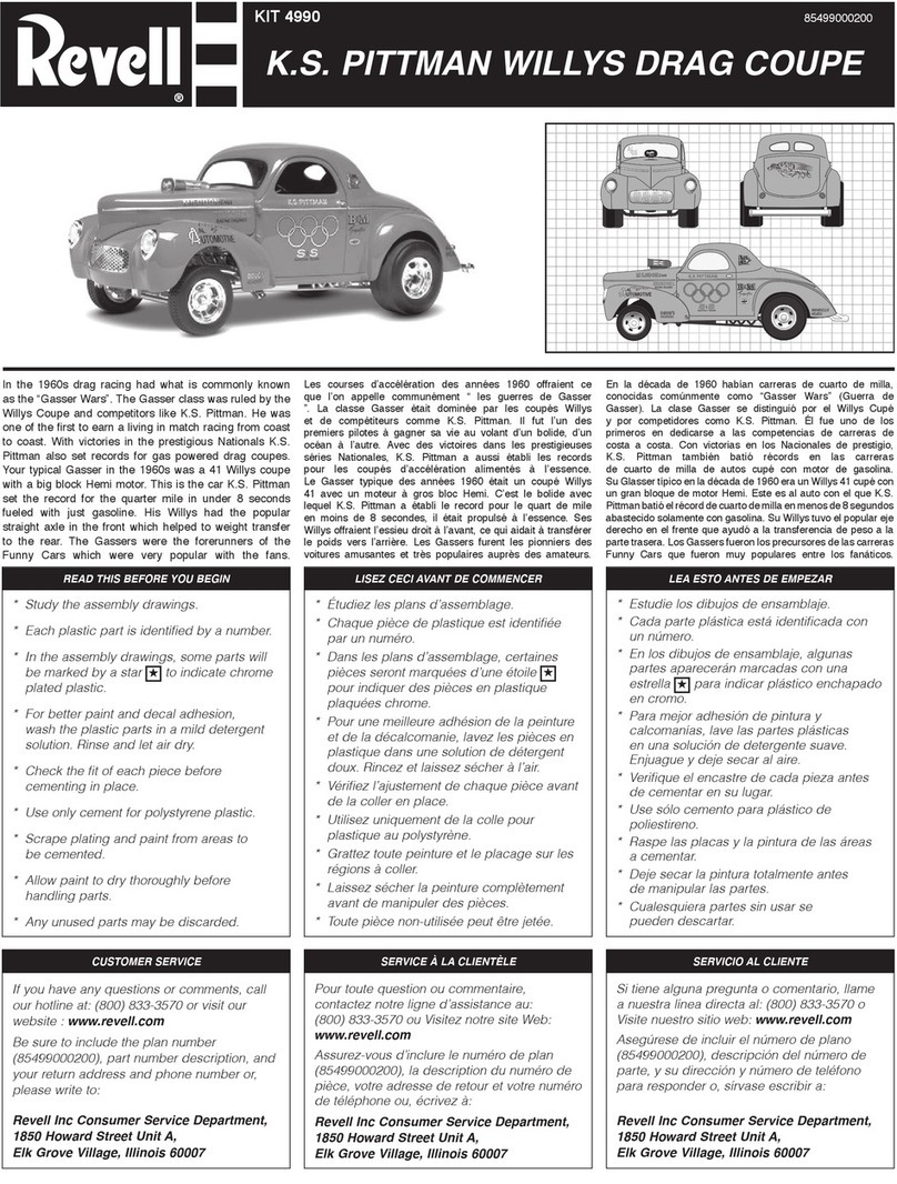 REVELL KIT 4990 User manual