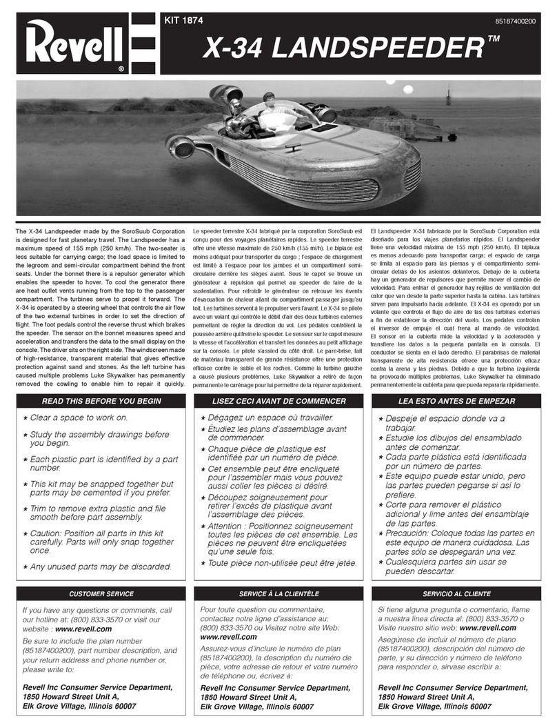 REVELL KIT 1874 User manual REVELL KIT 1874 User manual