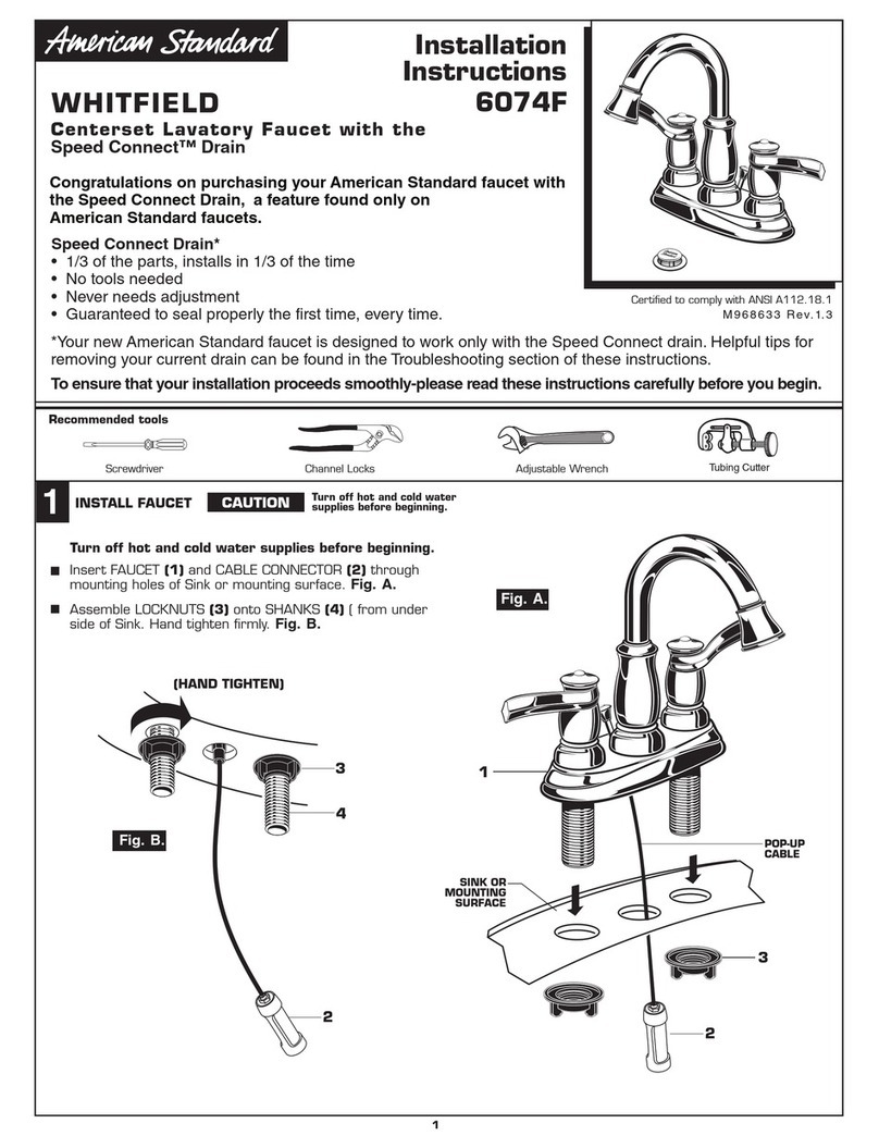 American Standard 6074F installation instructions