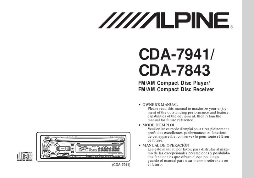 Alpine CDA-7941 owner's manual Alpine CDA-7941 owner's manual