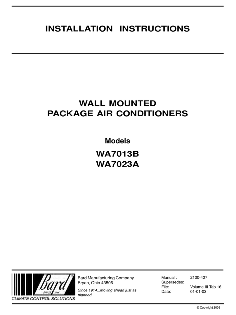 Bard WA7013B User manual