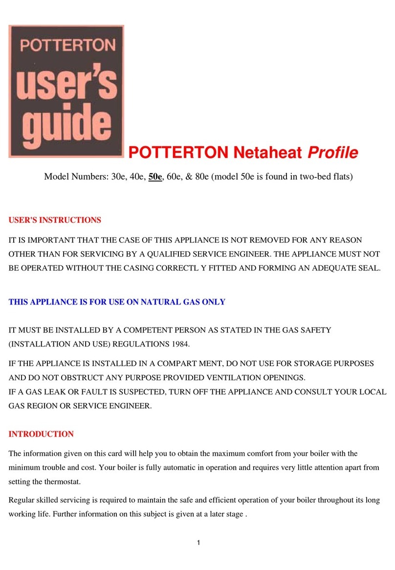 Potterton Prorile Prima 30e user guide