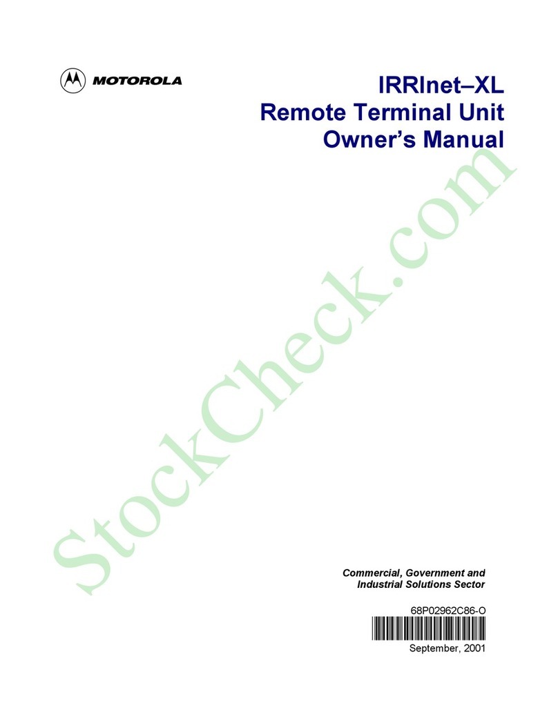 Motorola IRRInet-XL User manual