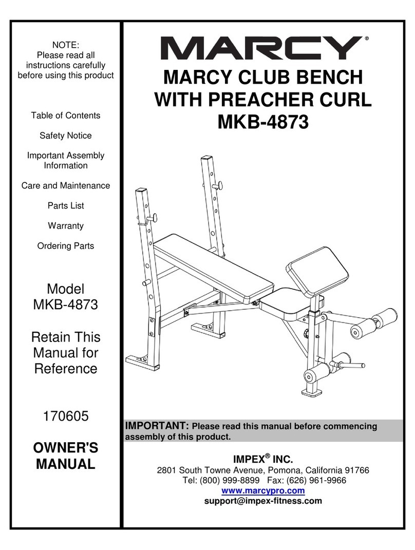 Impex MARCY MKB-4873 owner's manual