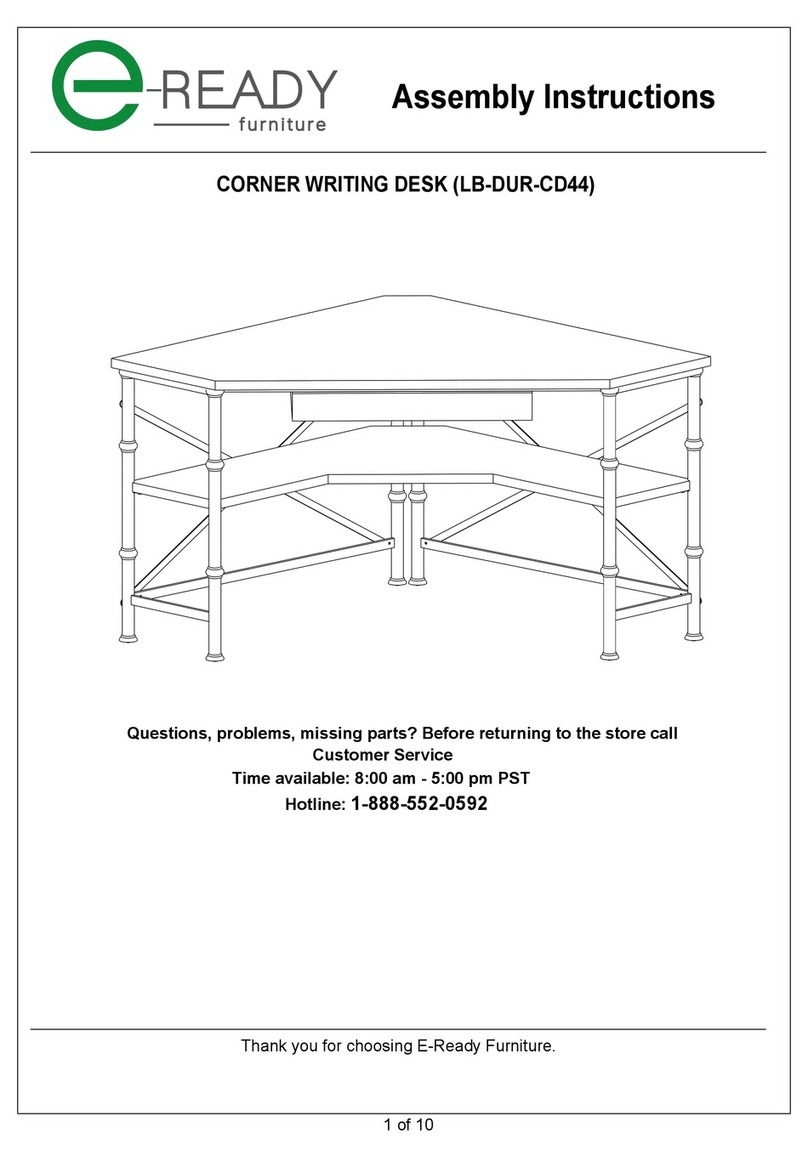 E-Ready Furniture LB-DUR-CD44 Assembly instructions