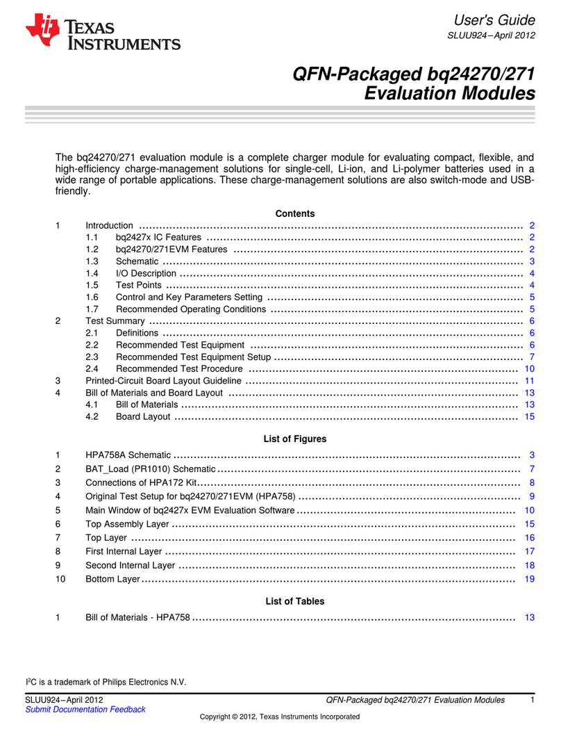 Texas Instruments bq2427 Series user guide Texas Instruments bq2427 Series user guide