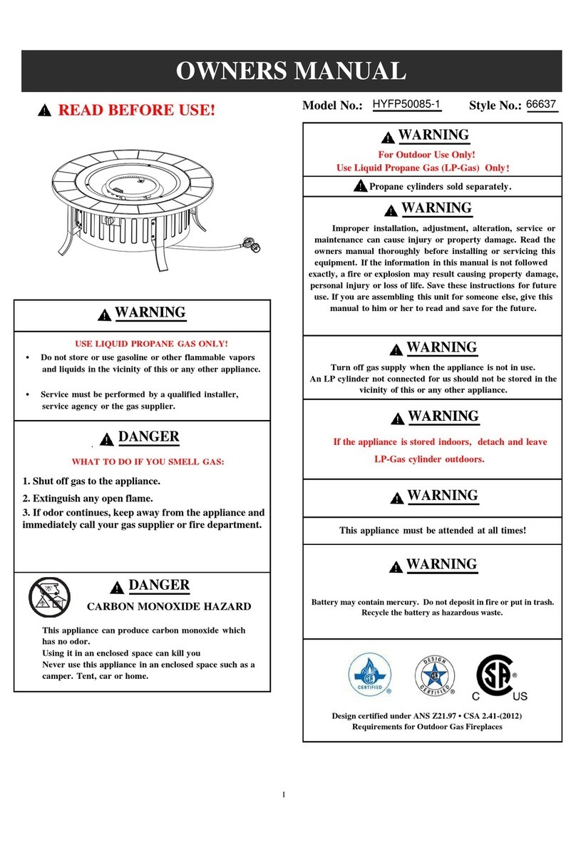 BOND MANUFACTURING HYFP50085-1 owner's manual BOND MANUFACTURING HYFP50085-1 owner's manual