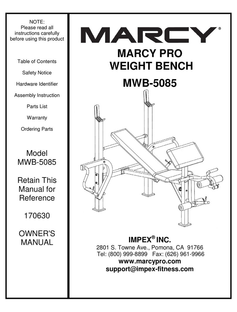 Impex MARCY PRO MWB-5085 owner's manual