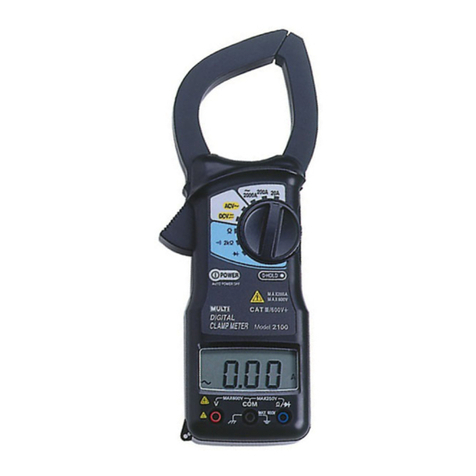 MULTI MEASURING INSTRUMENTS M-2100 User manual MULTI MEASURING INSTRUMENTS M-2100 User manual